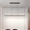 Kroonluchters moderne stijl led kroonluchter voor woonkamer slaapkamer keukenstudie plafondlamp zwart wit eenvoudig design afstandsbediening licht licht