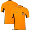 2023 Ny sommar F1 Racing Yellow Team officiella webbplats fans kortärmade t-shirt polo-skjorta