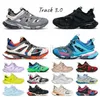 3.0 Track Sneakers Triple S Platform Trainer Schuhe Leder Nylon bedruckt 3M Mode Top Qualität Damen Herren Freizeitschuhe Läufer 3 3 Spikes