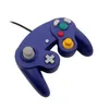 Spelkontroller Ostent USB Wired Gamepad för GameCube NGC Wii Consoles Classic Controller Handheld JoyPad Gamepads Accessoary