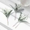 Home decoration flowers simulation lily of the valley European-style small fresh wedding pie rival bouquet