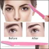 Eyebrow Trimmer Razor Women Face Eye Brow Shaver Blades For Cosmetic Beauty Makeup Tools Drop Delivery Health Accessories Dhvj6