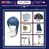 Anime kostymer anime game genshin påverkan xingqiu cosplay come xing qiu outfit skor örhängen peruk cosplay halloween come för kvinnor flickor z0301