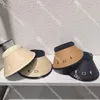 Nuevos sombreros de visera de verano, sombreros de paja superiores vacíos, viseras con letras, gorra deportiva, gorra de protección solar para mujeres