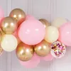 Andra evenemangsfestleveranser 83 st Pink Metallic Balloon Garland Arch Kit Welcome Baby Shower Girl Baptism Rose Gold Confetti Birthday Party 230303