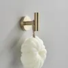 Badtillbehör Set Brushed Gold Badrum Hårdvarutillbehör Runt toalettpappershållare Hand Robe Hook Thandduk Bar Rostfritt stål Skruv