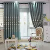 Curtain European Style Water Soluble Embroidered Shading Finished Product Custom Curtains For Living Dining Room Bedroom