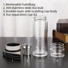 Water Bottles 400-500ML Glass Water bottles for dink tea with infuser Double Wall Bottle for water brief Portable outdoor ST195 230303