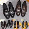 Herr Loafers Lyxiga Designers Skor Äkta Läder Brunt svart Spänne Herr Casual Designer Dress Shoes Slip On Bröllopsskor med låda 38-46