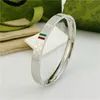 love bracelet jewelry engraved bangle G letter bracelets designer for women Red and green drops of titanium fashion buckle luxury for Womens Mens