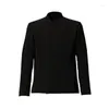 Herrdräkter Homme Plisse 23SS Spring och Autumn Fold Diagonal Button Coat Senior Men's Collarless Jacket Leisure Suit