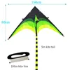 Acessórios kite acessórios 160cm de alta qualidade primário dublê kite com linha roda grande delta kite cauda brinquedo ao ar livre pipas para crianças adulto