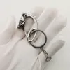 Keychains Vintage Silver Color Head Key Clip Keychain roestvrijstalen motorrijder koele houder clkc0002