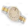 2023Haute Qualité Hip-Hop Mode Plaqué Or Montre-Bracelet De Luxe Hommes Moissanite Diamant Glacé Out stai