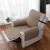 Tampas de cadeira de cor sólida reclinável reclinável capa de sofá tape