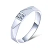 Anneaux de cluster zhjiashun véritable 0.1ct diamant naturel véritable 14k or blanc bague de fiançailles de mariage pour femmes bijoux