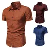 Casual shirts voor heren Geweldige mannen Top revers Summer Shirt Formele slijtage-resistente dot print