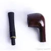Rökrör raka filter cigaretthållare hammare rak stång demontering rörträ, manuell slipning av ebenholts