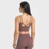 Yoga Outfit Top Women's Beautiful Back Sports Bra Gym Sexy Fitness Solid Color Ladies Underwear Skin-Friendly U-Shaped Vest Soft