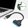 Convertidor de cable adaptador USB 3.0 a SATA para SSD/HDD de 2,5 pulgadas compatible con transmisión de datos de alta velocidad UASP