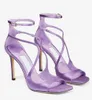 Famous Design Azia Sandals Shoes Women Party Cross Strappy Square Toe High Stiletto Heels Lady Party Wedding Dress Gladiator Sandalias EU35-43