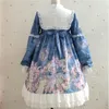 Повседневные платья японская вечеринка принцесса сладкое лолита платье винтажное кружев