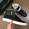 100-mm-High-Top-Sneaker mit Gürtel, vergoldete Hardware-Verriegelung, Vollnarben-Skateboard-Walking, italienisches Kalbsleder, perfekter Marken-Herrendesigner