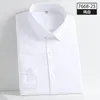 Camicie casual da uomo Primavera e autunno Camicie da uomo eleganti a maniche lunghe Abbigliamento da ufficio formale morbido elastico tinta unita top slim fit 230302