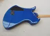 6 Strings Blue Electric Guitar with Humbuckers Rosewood Fretboard Can be Customized