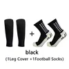 Skarpetki męskie 1 set odpowiednie dla dorosłych piłki nożnej Elastyczne okładka nóg nogi sportowe nogi na nogi skarpetki piłkarskie sprzęt ochronny na zewnątrz Z0227