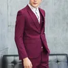 Men's Suits Fashion Design Men Suit Plus Size Business Office Male Wedding Party Blazer Bridegroom Groomsman Tuxedos 3 Pieces