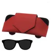 Interior Accessories Glasses Holder For Car Sun Visor Leather Sunglasses Case With Magnetic Closure Truck Storage