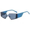 Diseñador de moda Gafas de sol de lujo para mujer Hombre Gafas clásicas Goggle Playa al aire libre Gafas de sol sin marco 7 colores Firma triangular opcional