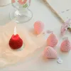 1PC/4PCSストロベリー装飾芳香族大豆ワックスの香りの誕生日結婚式のキャンドルケーキトッパーパーティーホームデコレーション