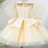 Girl's Dresses Girls Korean Princess Dress for Baby Formal Elegant Wedding Dresses Kids Vintage Ball Gown Children Birthday Party Vestidos