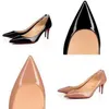 Casual Styles Name Brand Dress Shoes Heels Heels Women Red Sole Pumps Black Nude Leather Heel Handmade Party Style Low Heels Red Soles S251D