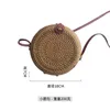 Vine Woven Påsar Crossbody Mini Basket Vintage Art Leather Strap Buckle Bag