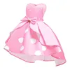 فساتين الفتاة IYeal Girls Polka Dot Printed Dress Children's Princess Dress Girls Party Party Pret
