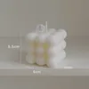 Liten bubbelkreativitet Boll Aromaterapi Modellering Ornament Sojan Vax Sduftljus Present Dekorationsverktyg