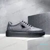 Designer Hommes Plate-forme Downtown Casual Chaussures Hommes Baskets En Cuir Véritable Sneaker 01