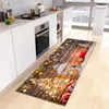 Tapijten ingang deurmat keuken tapijt slaapkamer deur decor tapijt tapijt huis vloer balkon balkon badkamer anti-slip voet mat 3d vrolijk kerstfeest