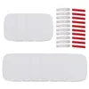 Broches 10 peças sublimação em branco etiqueta de nome branco emblemas pino diy id crachá transferência de calor