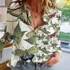 Blouses voor dames shirts Dragonfly 3D print lange mouw vintage casual shirt blouse vrouwelijke dames meisje tops kledingvrouwen's wowo