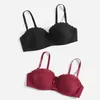 Bras Girl Bra Embroidered Butterfly with Steel Ring Underwear Non-slip Fashion Lady Sexy Big Chest Small Women