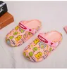 Slipper 6-18y Kids Mules Clogs Summer Boys Girls Sandals Cartoon Dinosaur Toddler Beach Slippers Print Children Flat Heels Garden Shoes T230302