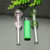 2023 Europa e Americapipa in vetro gorgogliatore pipa per fumare acqua Bong in vetro Pentola calda con foglie colorate e bolle di vetro