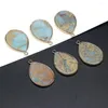 Charms Yachu Pure Natural Stone Pendant Ocean Mine Drop-shaped For Making DIY Necklace Accessories Size 24x35mm Gifts