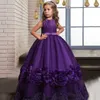 Sukienki dla dziewczynki Krokoterning Evening Party Dress for Children Come Lace Sukienki księżniczki Vestido Flower Girl