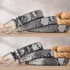 Belts Fashion Desinger Belts For Men Luxury Snake Pattern Men's Accessories Trouser Leather Western Belt Strap For Boy Buckle Metal Z0228