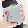 Wallets Small Women Wallet loving heart Short Women's Wallet Card Holder Girls Mini Woman Fashion Lady Coin Purse for Female Clutch BagL230303